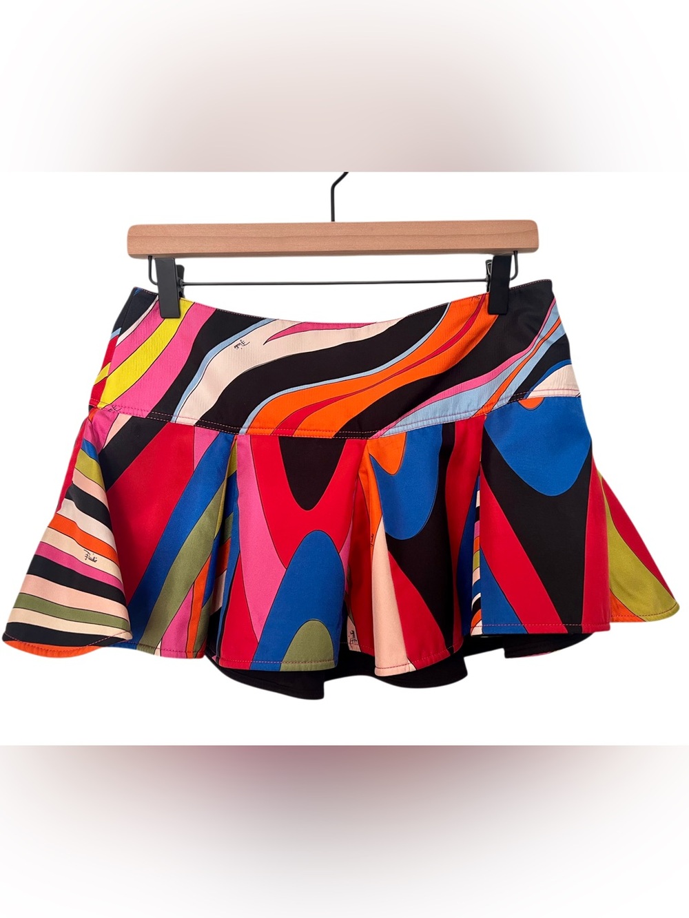 Emilio Pucci Iride Print Silk Mini Skirt, IT 40